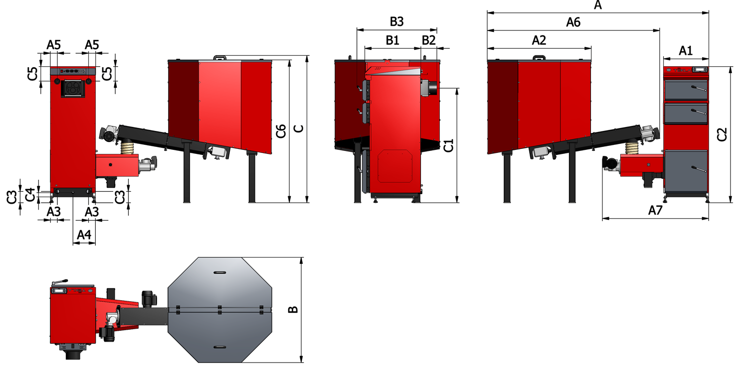 Boiler dimensions ECO D